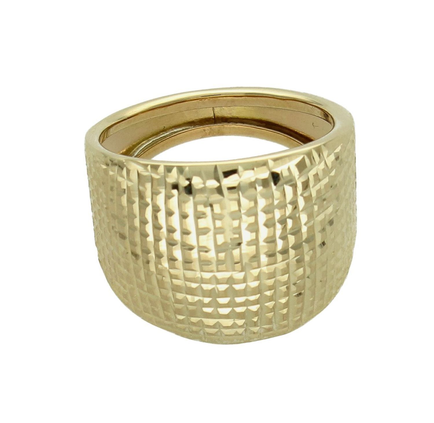 Złoty pierścionek damski 585 szeroki frezowany rozmiar 20 PI 5953 585. Złoty pierścionek damski. Złoty pierścionek grawerowany. Pierścionek złoty zaręczynowy. Pierścionek złoty próby 585. Złoty pierścionek na prezent dla kobiety (4).jpg